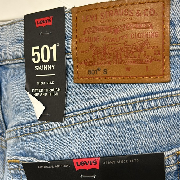 💐💐🌼Levi’s 501 Skinny size 28x28 - Picture 2 of 6